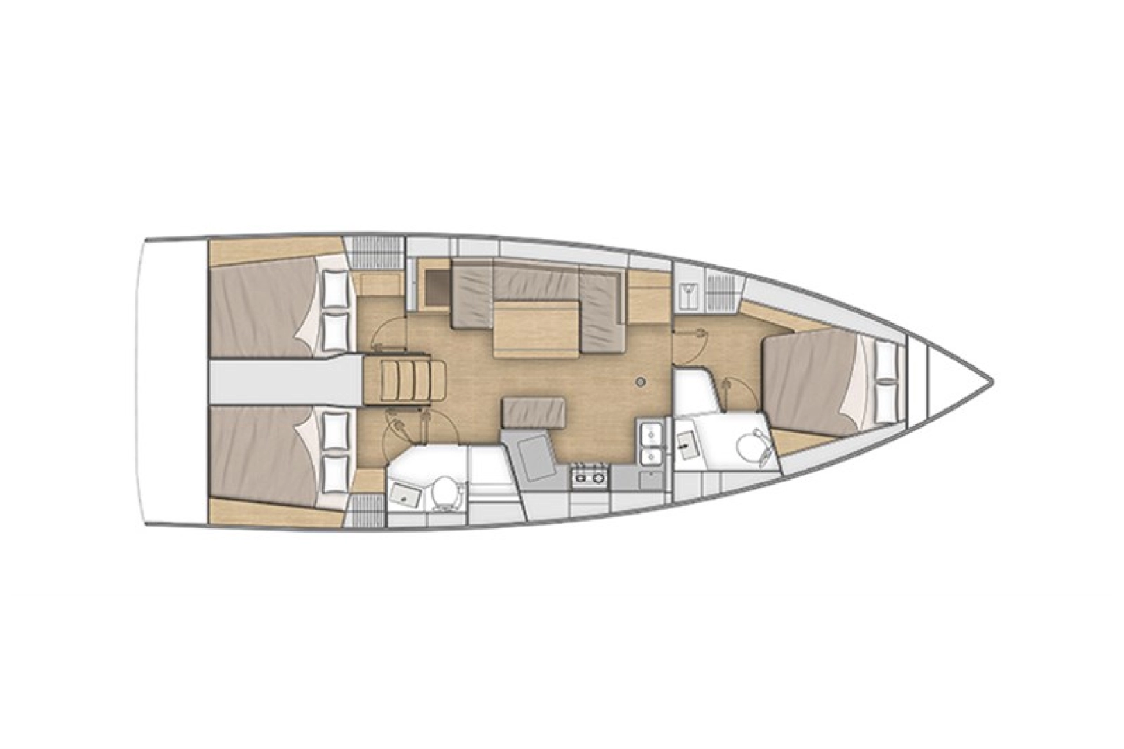 Vermietung Segelboot Bénéteau mit Führerschein
