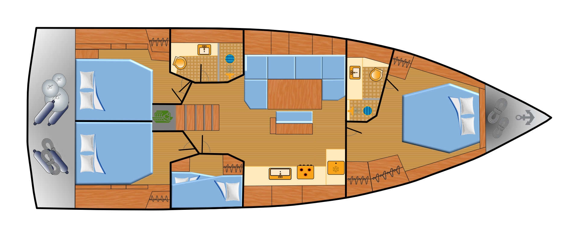 Ein Hanse Hanse 460 mieten in Punat