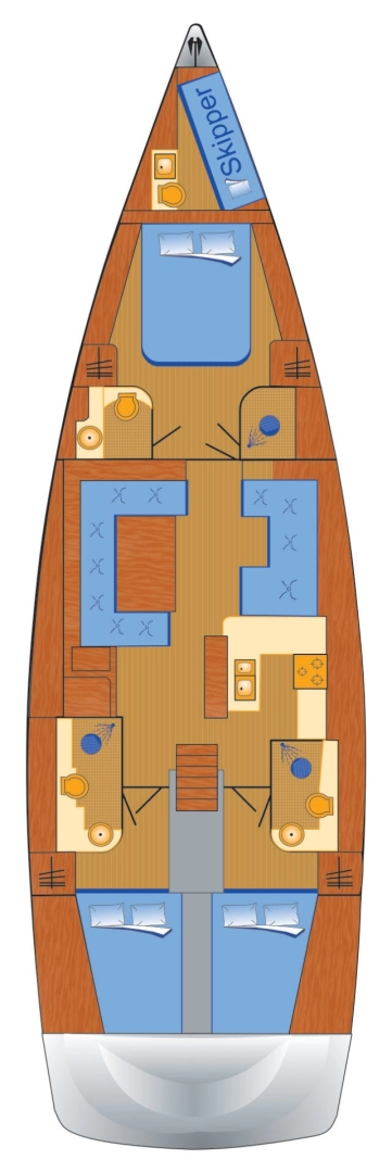 Segelboot mieten in Biograd na Moru - Hanse Hanse 588