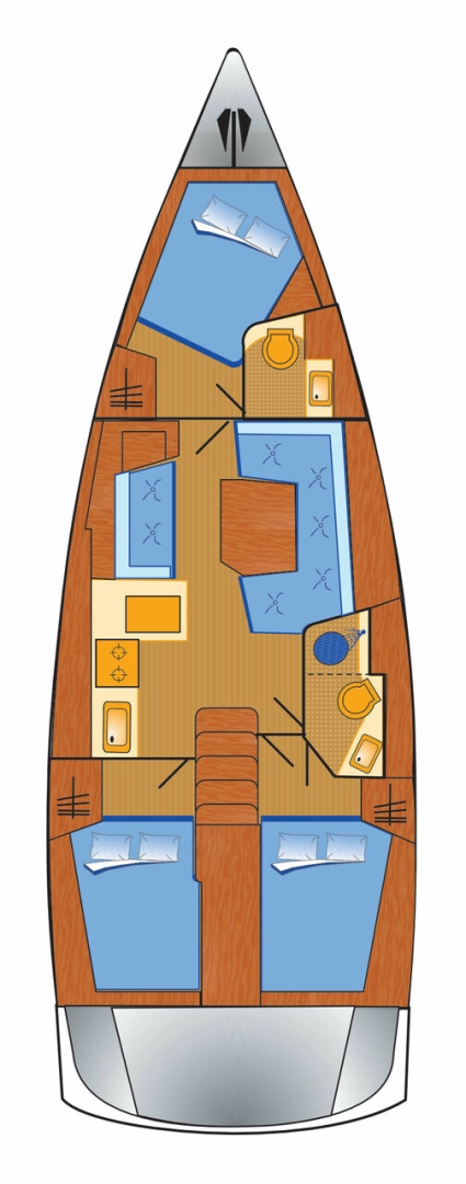 Vermietung Segelboot Bénéteau mit Führerschein