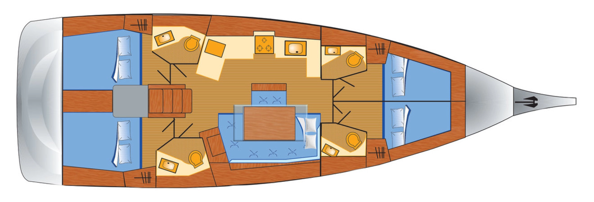 Segelboot mieten in Rogoznica - Bénéteau Oceanis 46.1