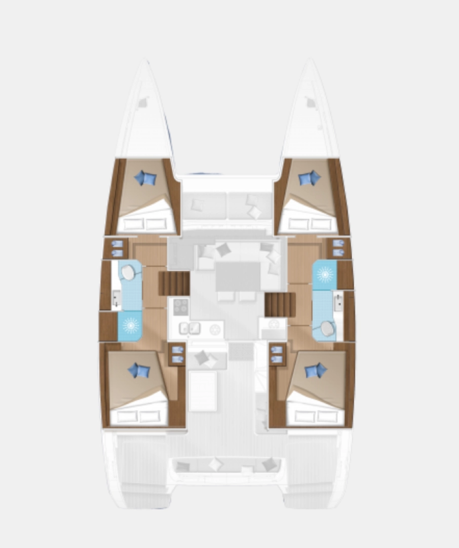 Boot mieten Novi Vinodolski günstig Lagoon 40