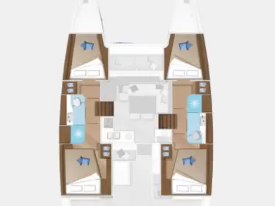 Boot mieten Novi Vinodolski günstig Lagoon 40