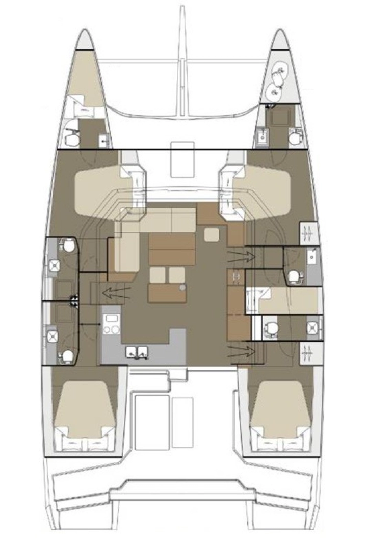 Dufour Dufour Catamarans 48 Sail mieten Primošten