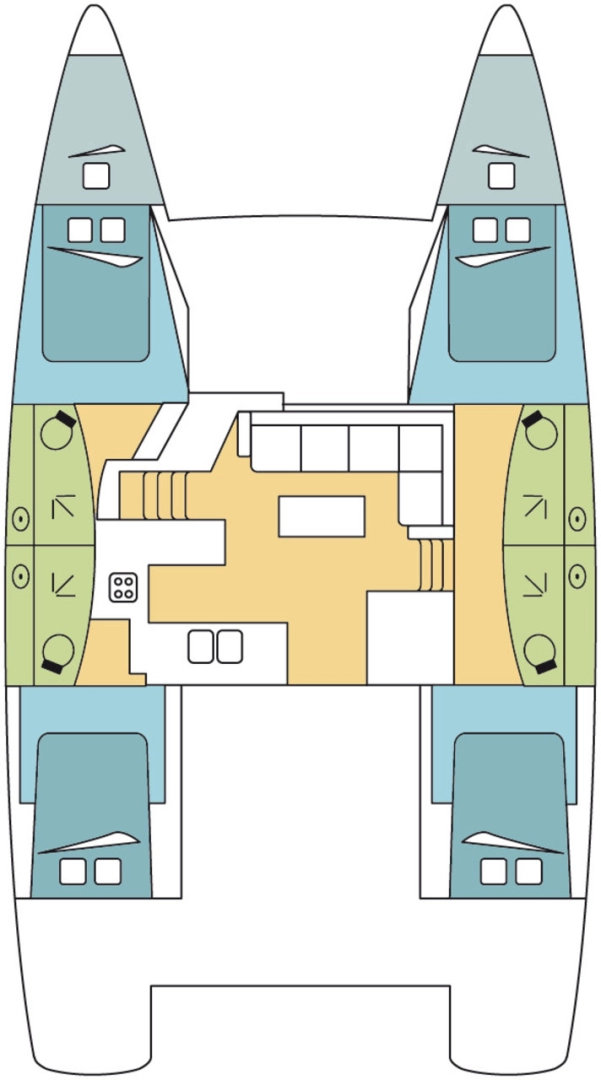 Katamaran mieten in Trogir - Fountaine Pajot Elba 45