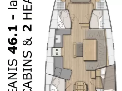 Bootsverleih Bénéteau Oceanis 46.1 Split Samboat