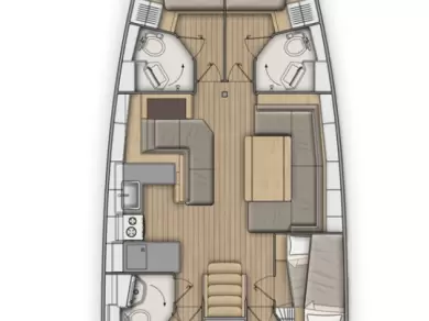 Boot mieten Kos günstig Oceanis 51.1