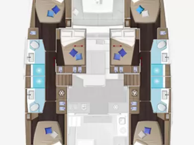 Vermietung Katamaran Lagoon mit Führerschein