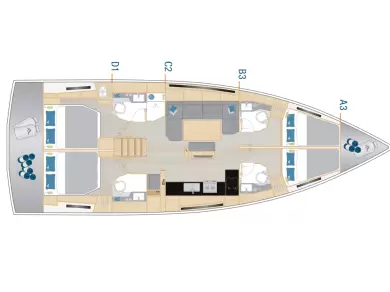 Boot mieten Biograd na Moru günstig Hanse 460