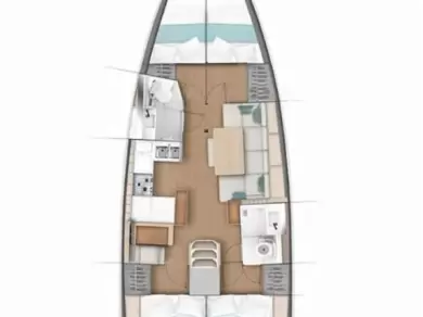 YachtCharter in Gouviá - Jeanneau Sun Odyssey 440 auf SamBoat