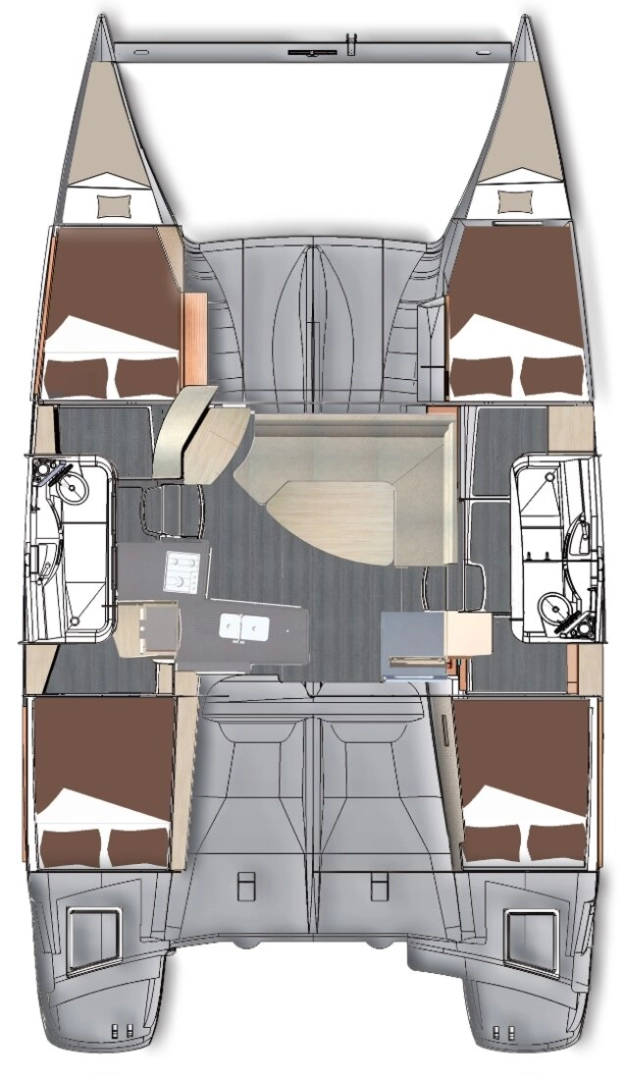 YachtCharter in Kaş - Fountaine Pajot Lipari 41 auf SamBoat