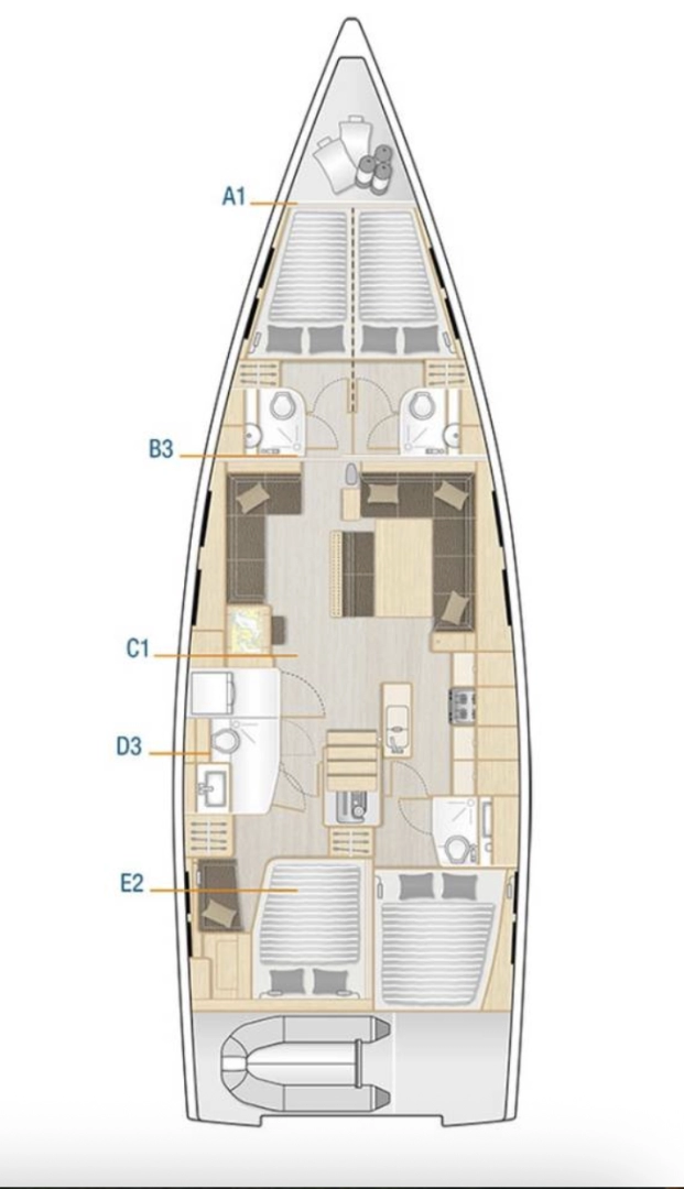 Ein Hanse Hanse 548 mieten in Seget Donji