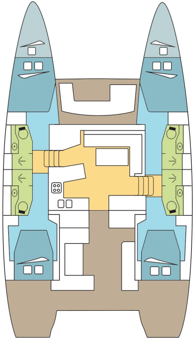 Ein Lagoon Lagoon 450 Sport Top mieten in Marsh Harbour