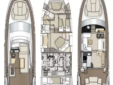 Yacht mieten in Kaštela - Azimut Azimut 55 Fly