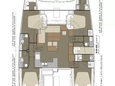 YachtCharter in Kaštela - Dufour Dufour Catamarans 48 Sail auf SamBoat