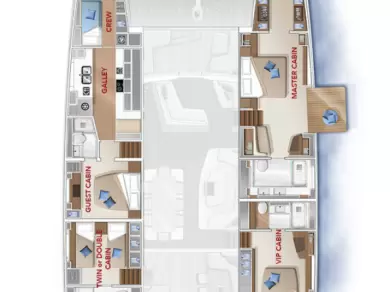 YachtCharter in Split - Lagoon Lagoon Seventy 7 auf SamBoat