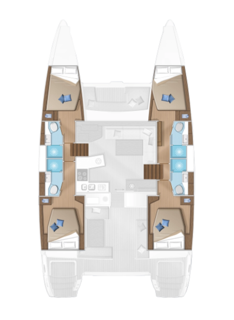 Katamaran mieten in Lefkáda - Lagoon Lagoon 450 F