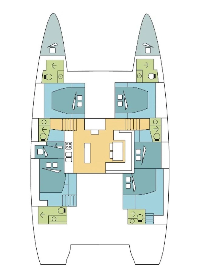 Vermietung Katamaran Lagoon mit Führerschein