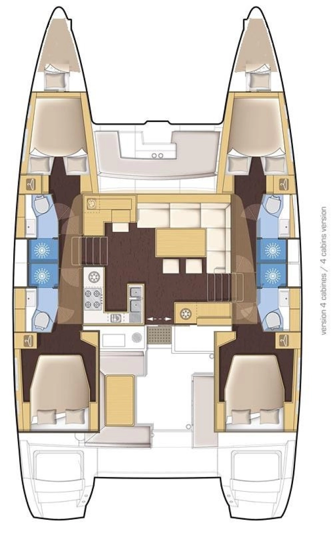 Vermietung Katamaran Lagoon mit Führerschein