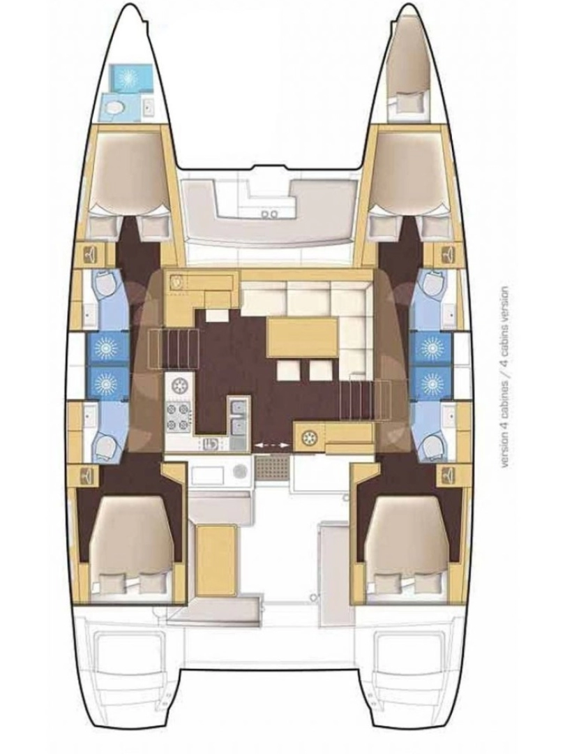 YachtCharter in Skiathos - Lagoon Lagoon 46 auf SamBoat