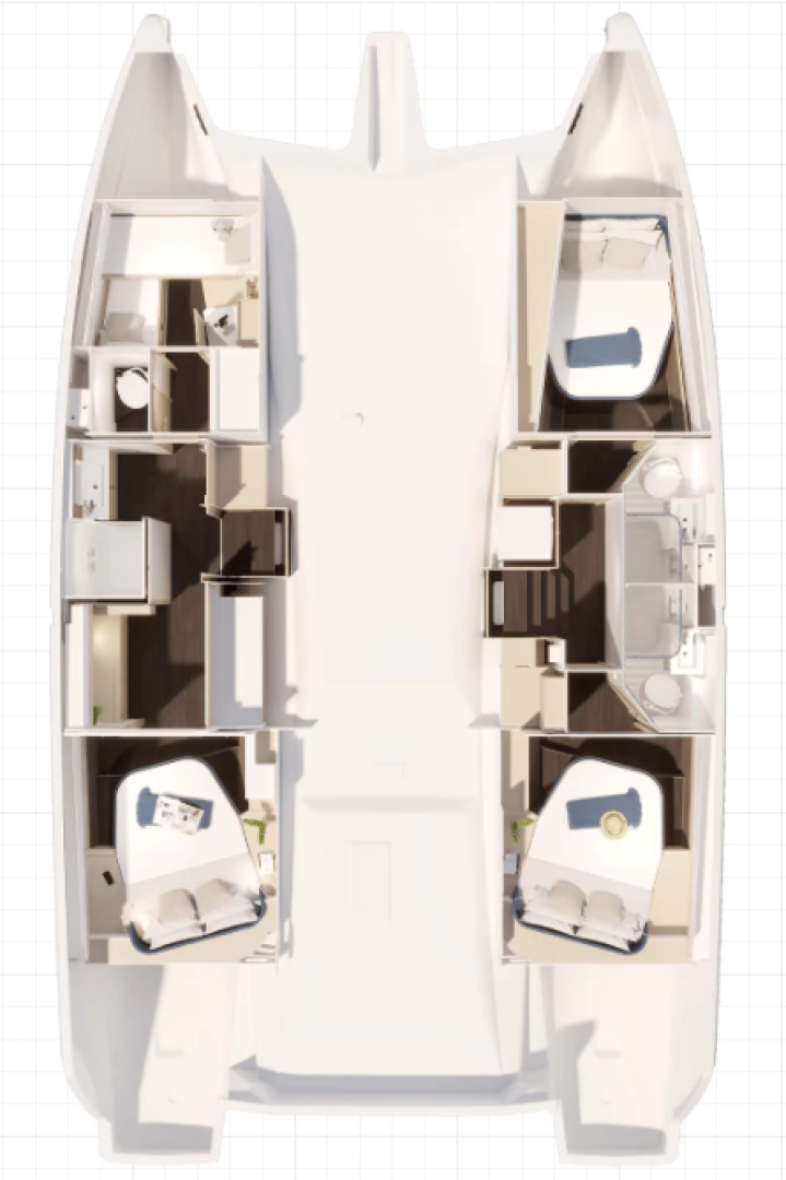Bootsverleih Fountaine Pajot Fountaine Pajot FP 44 Maestro - 3 cab. Frenchtown Samboat