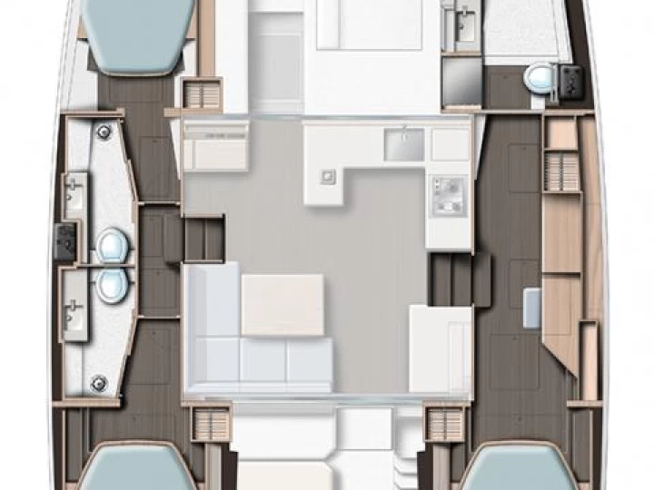 Bootsverleih Leopard Catamarans / Robertson & Caine Leopard 42 - 3 cab. Marsh Harbour Samboat