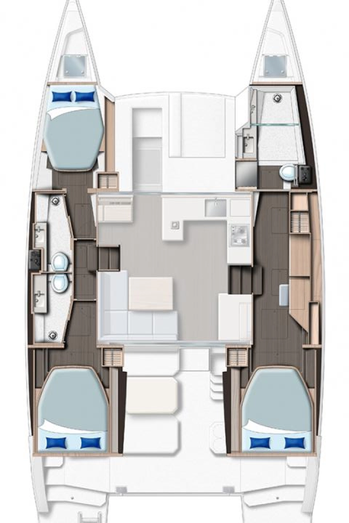 Bootsverleih Leopard Catamarans / Robertson & Caine Leopard 42 - 3 cab. Marsh Harbour Samboat