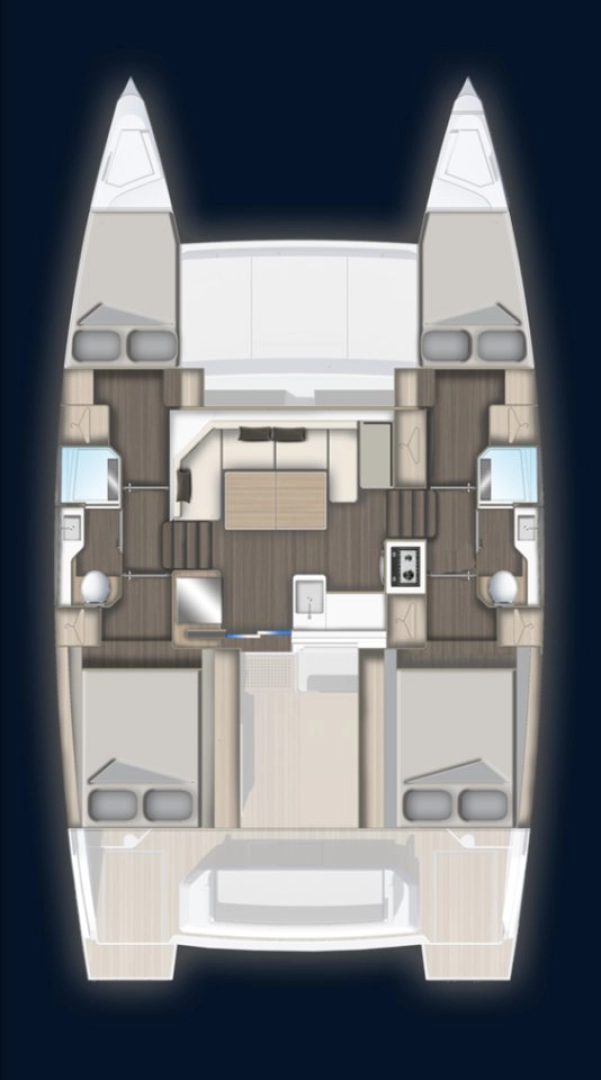 Vermietung Katamaran Aventura mit Führerschein