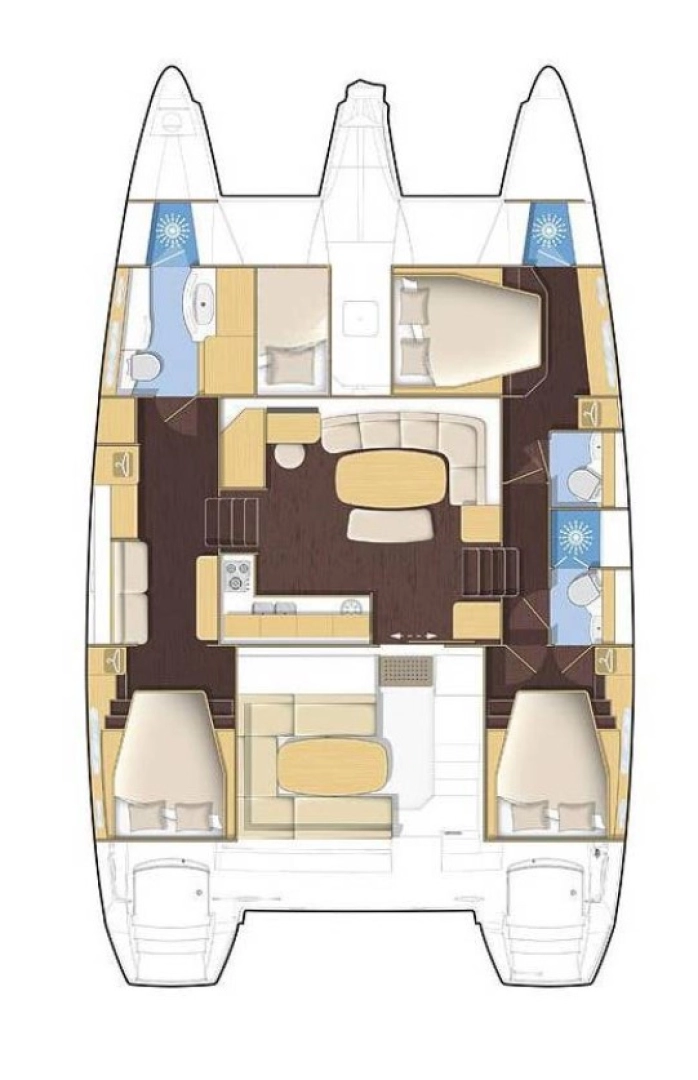 YachtCharter in Rogoznica - Lagoon Lagoon 421 auf SamBoat