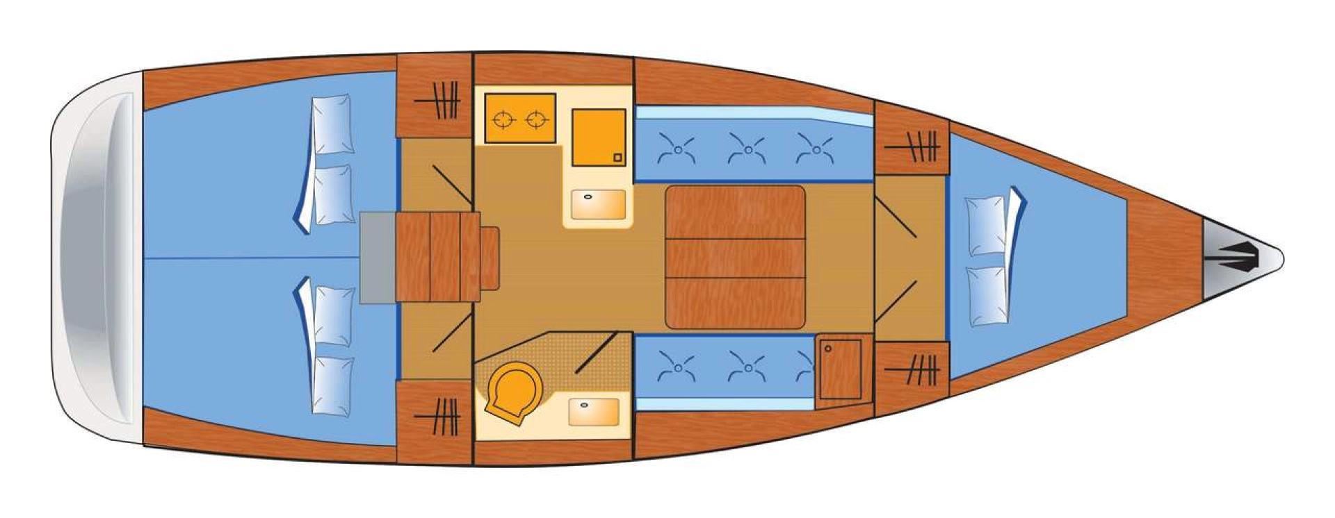 Vermietung Segelboot Dufour mit Führerschein