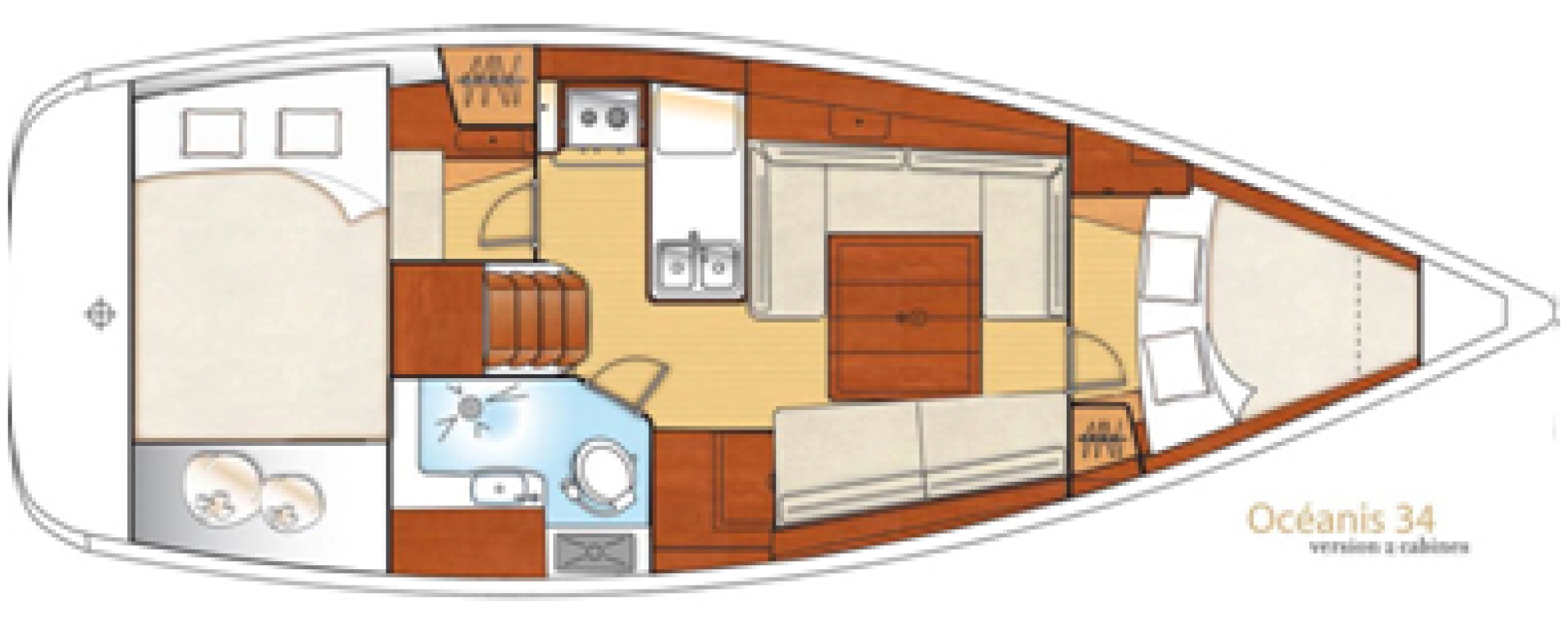 Boot mieten San Vincenzo günstig Oceanis 34