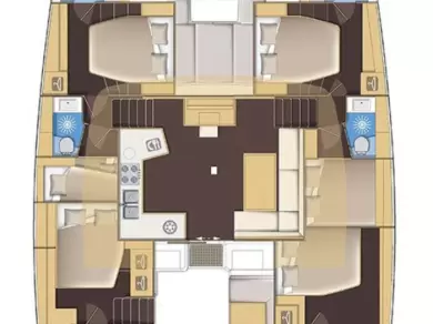 YachtCharter in Trogir - Lagoon Lagoon 52 F auf SamBoat