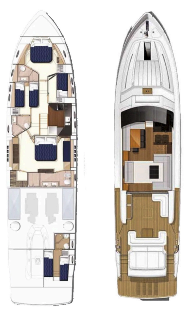 Yacht mieten in Seget Donji - Princess Princess V78