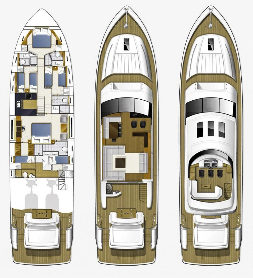 Boot mieten Kaštela günstig Princess V85