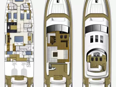 Boot mieten Kaštela günstig Princess V85