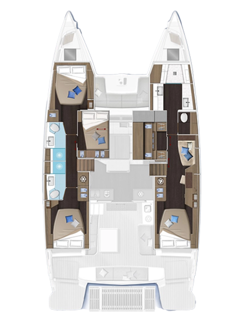 Vermietung Katamaran Lagoon mit Führerschein