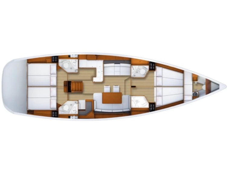 Vermietung Segelboot Jeanneau mit Führerschein