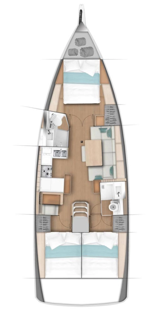 YachtCharter in Biograd na Moru - Jeanneau Sun Odyssey 440 auf SamBoat