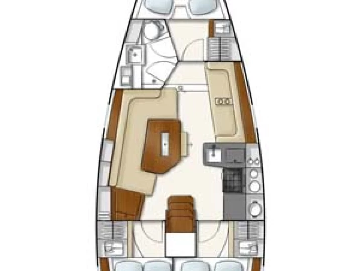 Boot mieten Lefkáda günstig Hanse 350