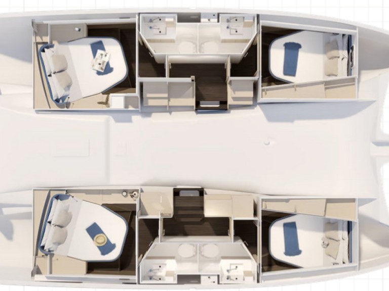 Ein Fountaine Pajot Fountaine Pajot FP 41 Quatuor 4 mieten in Lavrion