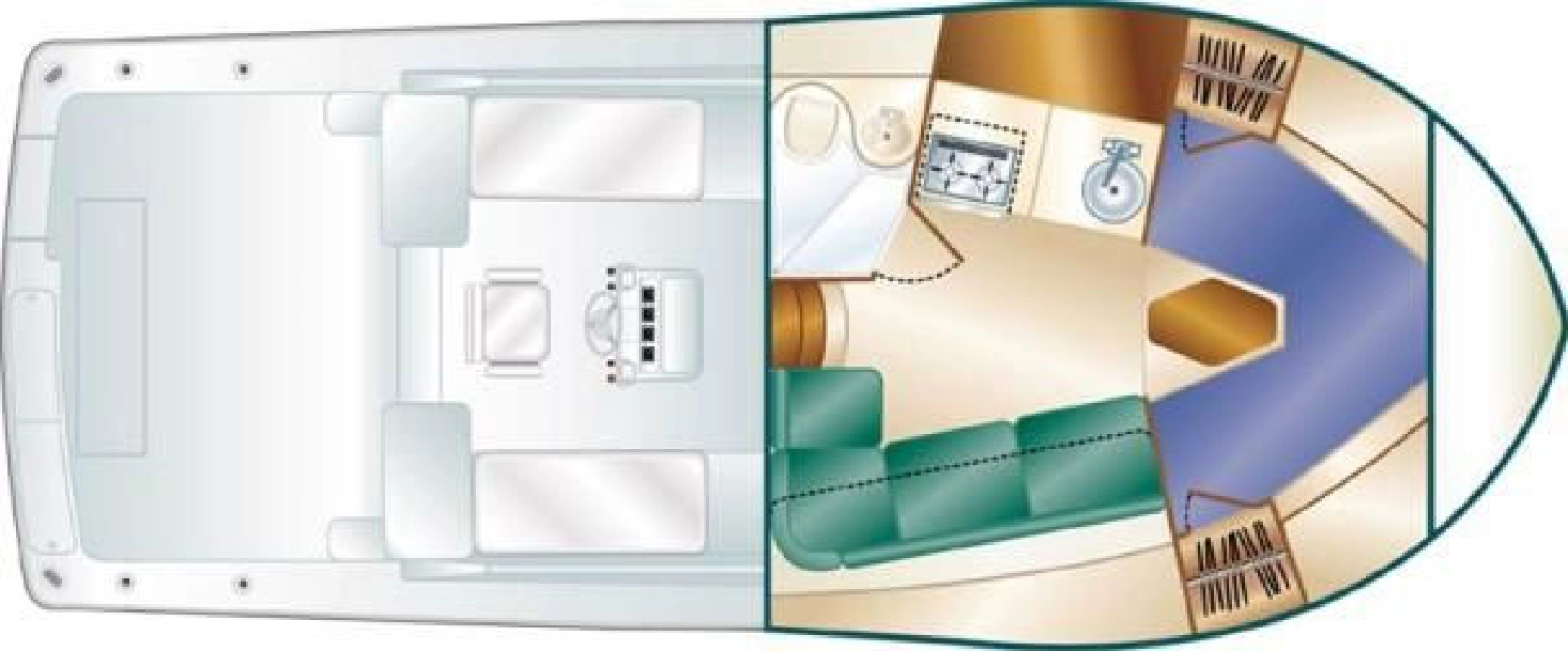 Ein Luhrs 320 Open mieten in Agios Nikolaos