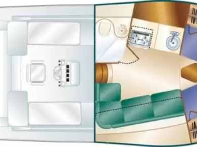 Ein Luhrs 320 Open mieten in Agios Nikolaos