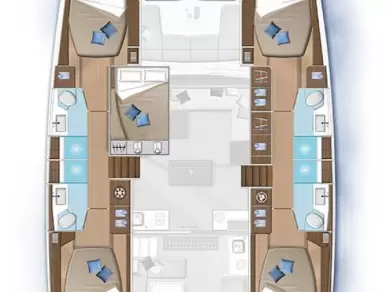 Boot mieten Lefkáda günstig Lagoon 50