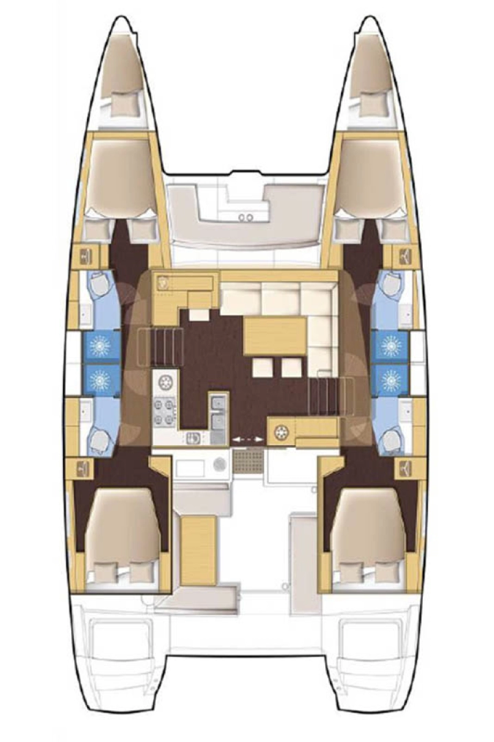 Katamaran mit oder ohne Skipper Lagoon mieten in Komolac