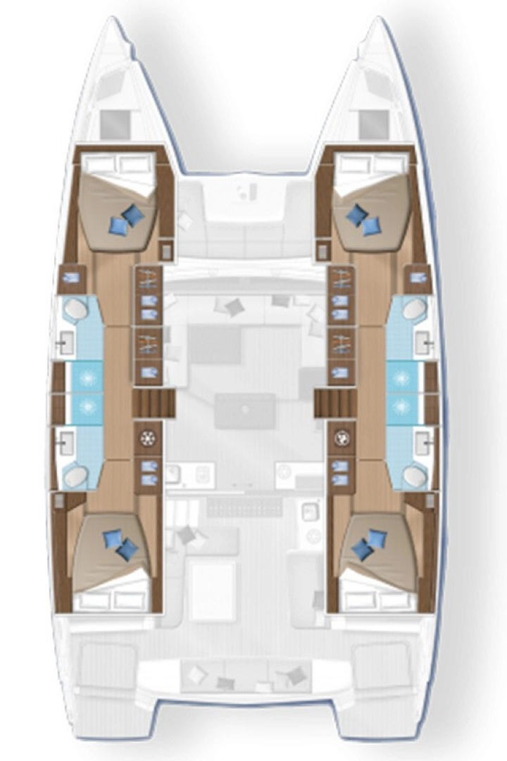Vermietung Katamaran Lagoon mit Führerschein