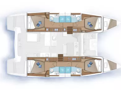 Vermietung Katamaran Lagoon mit Führerschein
