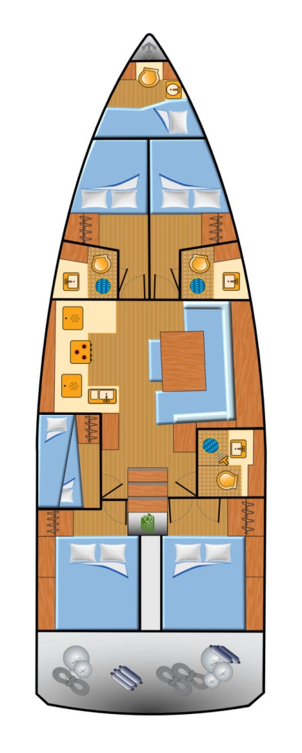 Boot mieten Split günstig Sun Odyssey 490