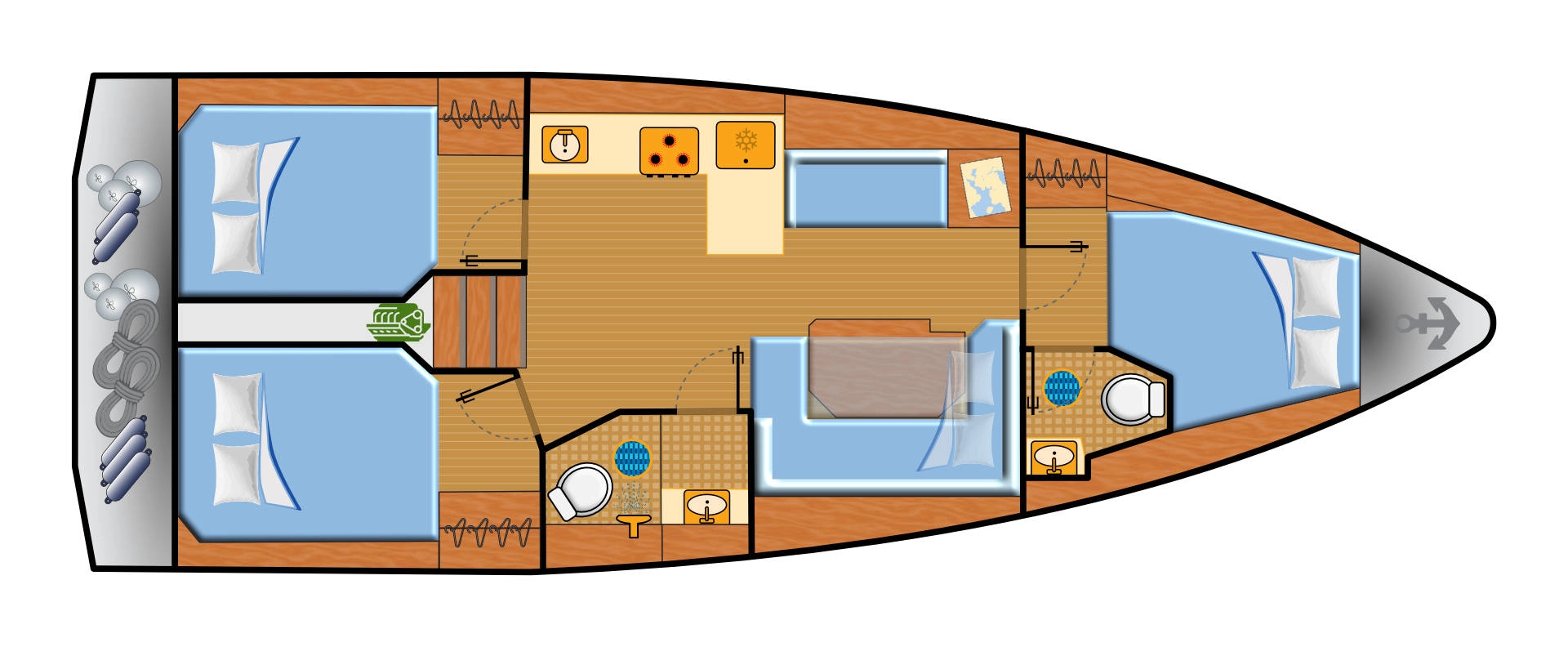 Vermietung Segelboot Bavaria mit Führerschein