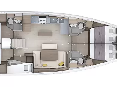 Ein Bénéteau Oceanis 52 - 6 cab. mieten in Biograd na Moru