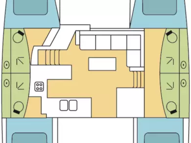 Katamaran mieten in Trogir - Fountaine Pajot Elba 45